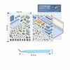 8 Sets DIY 3D House Sticker with Tweezers,Fun Cartoon 3D