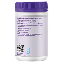 Henry Blooms Tri-Magnesium Citrate 900Mg Bulk Pack 150 Vegetarian Capsules
