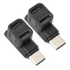 Zunate 2 Pack USB C 3.1 90 Degree Angle Adapter