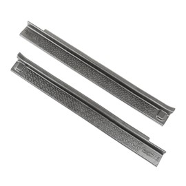 Rugged Ridge All-Terrain Entry Guards for Jeep Wrangler JK | 2-Piece Set, No Drill | Black Thermoplastic | 11216.2 | Fits 2007-2018 Jeep Wrangler JK 2-Door
