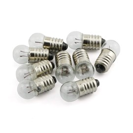 Longdex 25PCS E10 Miniature Screw Base Light Bulbs, 1.5V / 0.3A