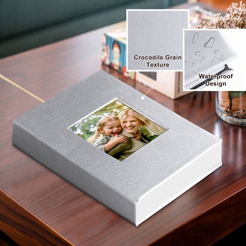 Ywlake Photo Album 4x6 100 Pockets 2 Packs, Small Mini