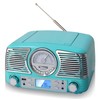 TechPlay QT62BT Turqouise , Retro design compact stereo CD, with