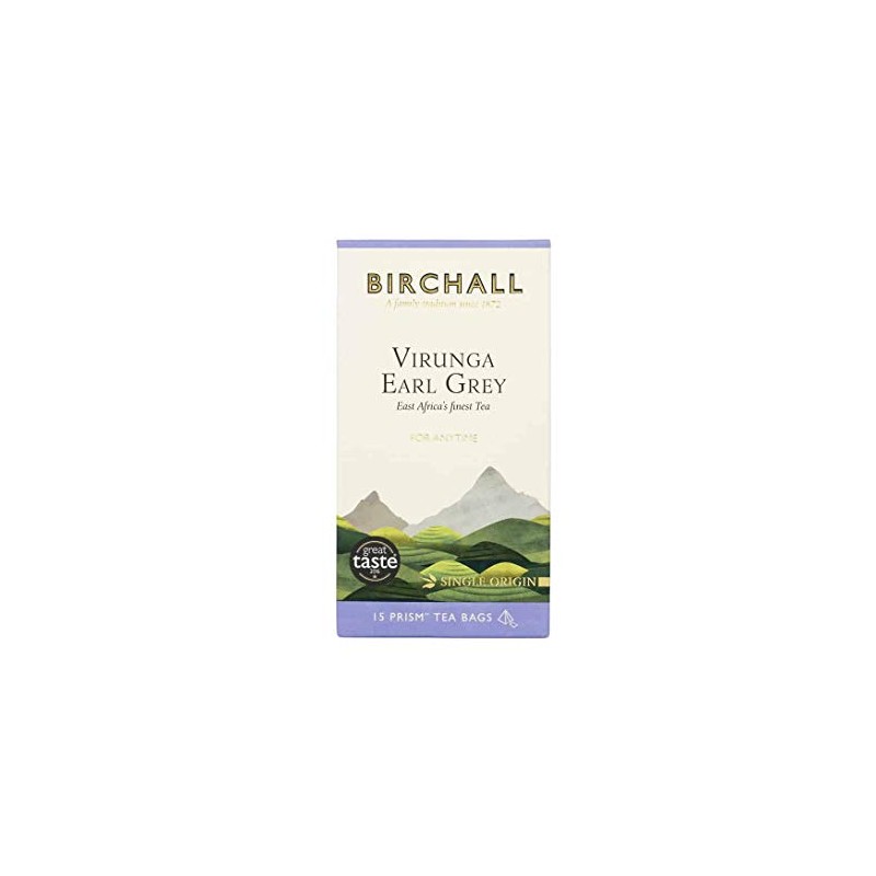 Birchall Virunga Earl Grey 6 x 15 Plant-Based Prism Tea