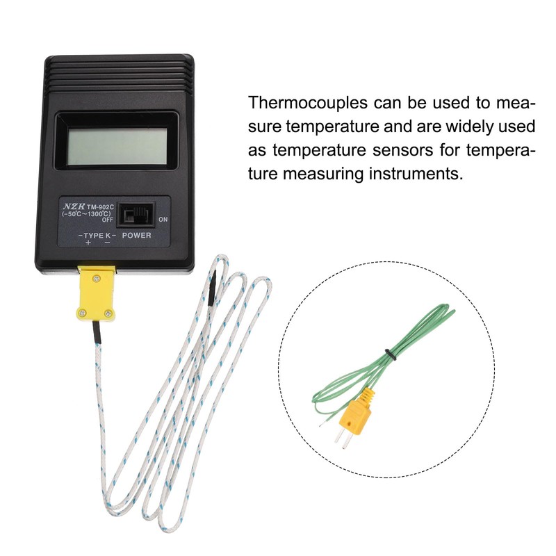 QUARKZMAN Digital Thermocouple Thermometer K-type Temperature Meter High Accuracy (-50