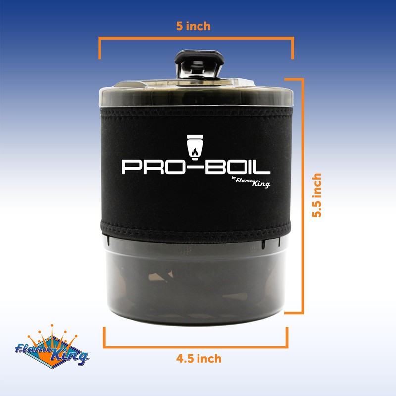Flame King Pro-Boil All-in-One Camping and Backpacking Stove Cooking System,