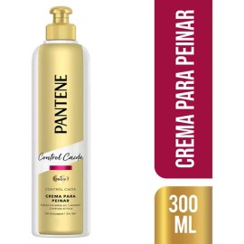 Crema para Peinar Pantene Control Caída Fuerza Increíble, Controla el Frizz 300ml