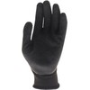 A-435 Sofcatchlite Natural Rubber Backless Gloves, 10 Pairs, Black, L