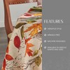 Elrene Home Fashions Mantel Estampado de Hojas de otoño, Funda