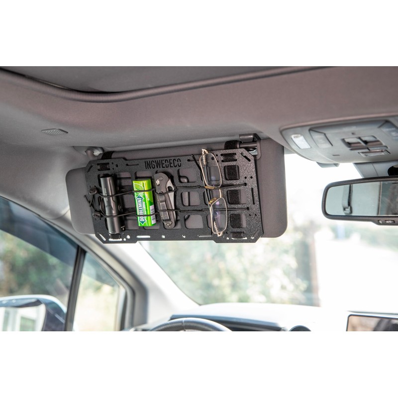 INGWEDECO ABS Rigid Molle Visor Panel Organizer - Universal Tactical