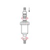 Neutral Acid Filter Neutralises the acid condensate generated by the