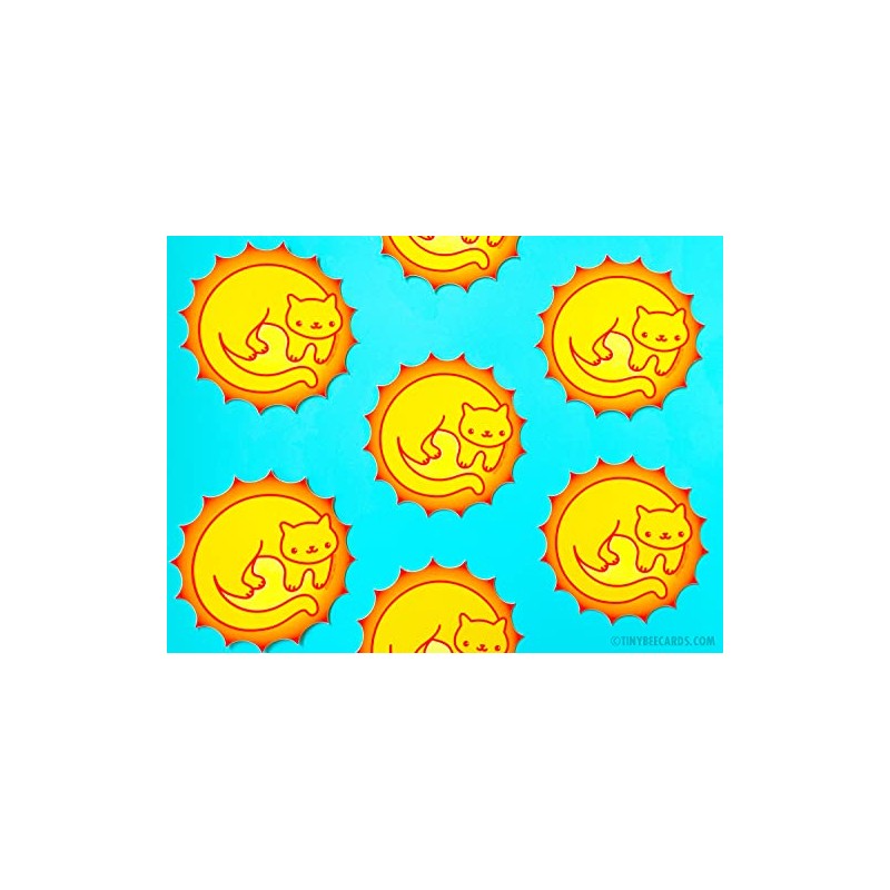 Sun Kitty Vinyl Sticker