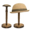 HAIBEIR Freestanding Hat Stand, Tabletop Hat Rack, Wood Display Stand