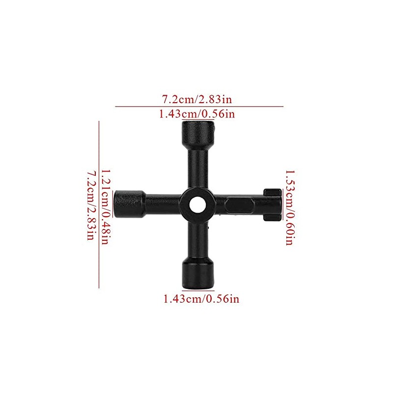 Llave Cruzada Universal, 4 Vías Llave Triangular Llave Cuadrada para