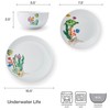 Studio Nova Coastal Ocean Underwater Life 12 Piece Dinnerware Plate