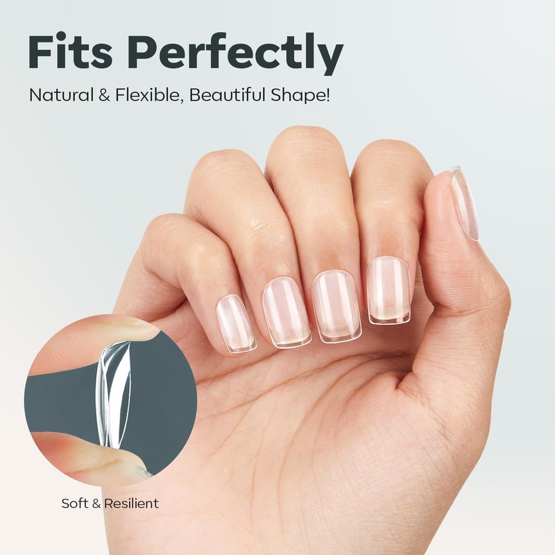 Modelones Nail Tips, 216 Pieces, Full Cover Nail Tips Set,