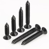 Black Self Tapping Screws for Wood,100pcs M3 x 8mm 304