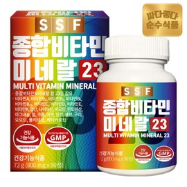 K Pure Foods Comprehensive Vitamin and Mineral 23 Kinds 1 Box (90 Tablets) 3-Month Supply Multivitamin / K순수식품 종합비타민 미네랄 23종 1박스(90정) 3개월분 멀티비타민