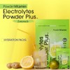 PowderVitamin Electrolytes Powder Plus, cetogénico, limonada, cero azúcar, 1000 mg