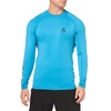 Volcom Men's Solid UPF 50+ Long Sleeve Rashguard, Tidal Blue,