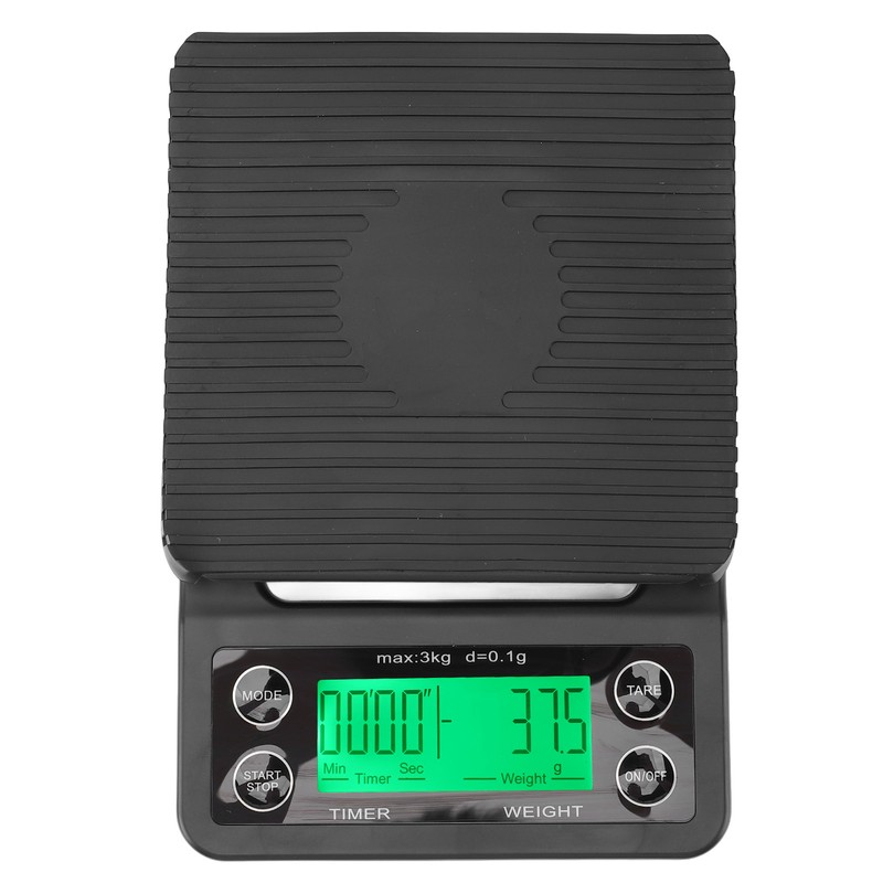 Digital Coffee Scale with Timer Waterproof Silicone Mat High Accuracy