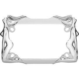 Cruiser Accessories 77930 MC Twins Motorcycle License Plate Frame, Chrome, 1 Frame