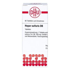 DHU Hepar sulfuris D6 Tablets, Pack of 80 Tablets