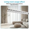 Double Curtain Track Ceiling Mount 10ft,Heavy-Duty Aluminum Curtain Rail, 3.78"