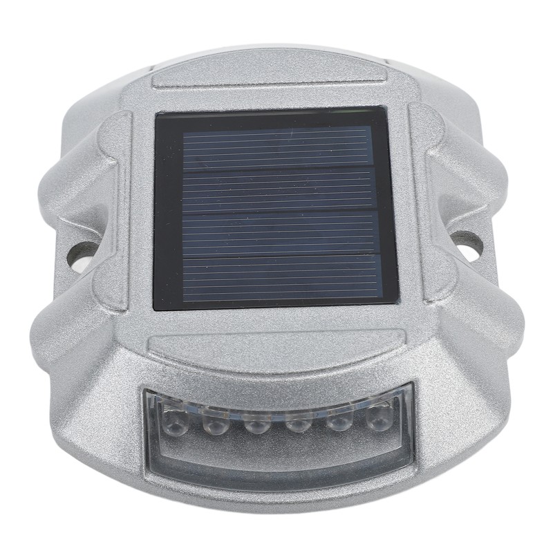 Solar Deck Lights Silver Aluminium Alloy High Brightness LED Solar
