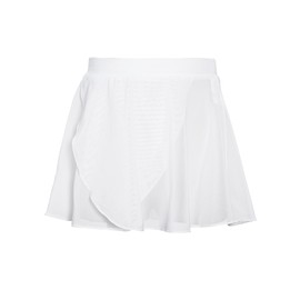 Twirbalux - Faldas de ballet para niñas, de malla suave para niñas, Blanco, 3-5 Años
