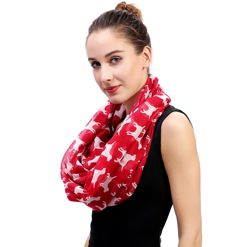 Lina & Lily Labrador Retriever Dog Women's Loop Scarf Tube