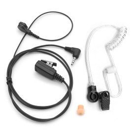NEWASHAN Earpiece Headset for Yaesu Vertex Standard Radio FT-2D FT-60R FT-70D FTA-230 FTA-250L VX-3R VX-6R VX-261 Walkie Talkie 3.5mm 1-pin (4 Pole) FBI Style Covert Air Tube PTT Mic Earphone