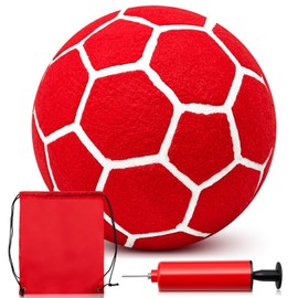 Halloscume 1 Set Size 5 Soccer Ball with Pump Storage Bag Portable Outdoor Indoor Felt Ball Soft Foam Soccer Tennis Ball for Soccer Game Soccer Training Juggling Soccer Lover Gift