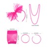 Blulu 80s Accessories for Women Costume Lace Headband Earrings Fishnet