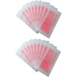 Tiras de Cera Depilatoria No Tejidas para Extremidades y Cuerpo Papel Encerado Desechable 20 Piezas Banda de Cera para Depilar el Vello Facial y Corporal Uso Unisex para