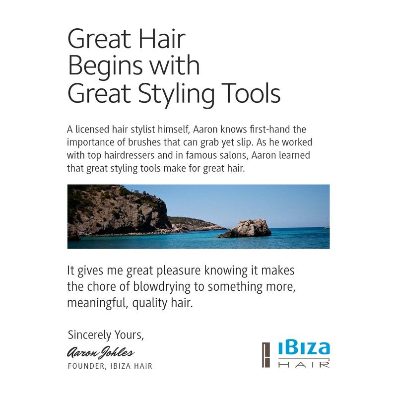 Ibiza Hair - Cepillo redondo - Madera Corcho Eco -