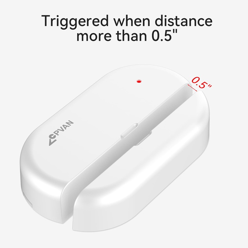 CPVAN Door/Window Contact Sensor for Home Alarm System Compatible with