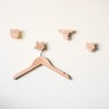 Scandinavian Animals Wall Hooks Made of Untreated Oak Wood (Elk