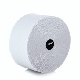 Trimz Elastic, White, 50mm x 10m