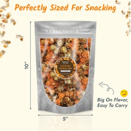 Caramel Cheddar Mix Popcorn – Handcrafted Flavored Popcorn with Sweet Caramel & Savory Cheddar Cheese – 6.8 oz Bag – Perfect Fun Snacks for Movie Nights, Parties & Gifting