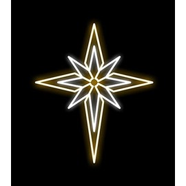 3' Bethlehem Star Pure White and Warm White LEDs