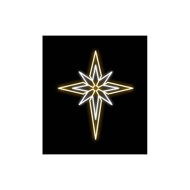 3' Bethlehem Star Pure White and Warm White LEDs