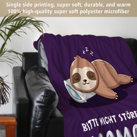 musaecoin Gifts for Mum, Mum Gift Cuddly Blanket, Mother's Day Gift for Mum, Blanket Gift Mum Birthday, Birthday Gift for Mum, 157 x 132 cm