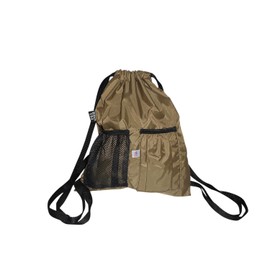 Sky Backpack, Cinch Backpack holds water bottle & cell phone Made in USA (Khaki)