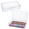 Tikplus Children's Pencil Box, Plastic Case, Stackable Pens Storage, High