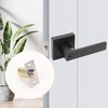 Door Lever Privacy Door Handle with Key Lock,lBathroom Bedroom Lock,