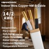 14/2 White 100FT NM-B Pure Copper Cable, Indoor Non-Metallic Sheathed