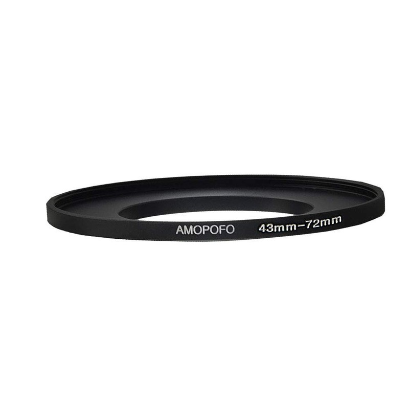 43 mm - 72 mm Step Up Filter Adapter Ring