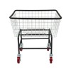 SNKOURIN Laundry Cart, Heavy Duty Steel Wire Laundry Cart with