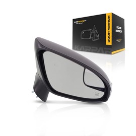 For Toyota Venza 2013 2014 2015 2016 Door Mirror Passenger Side | Power | Heated | Manual Folding | w/Memory, Signal and Puddle Light | Paintable | Replacement For 879100T050C0 | TO1321351